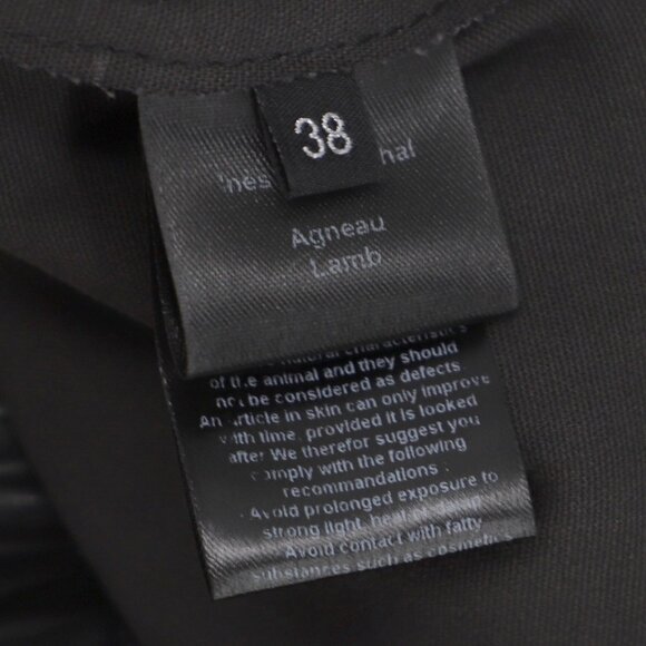 INÈS & MARÉCHAL Jardin Leather Stretch Trousers in Black Size FR 38 (US 6) - Picture 11 of 13